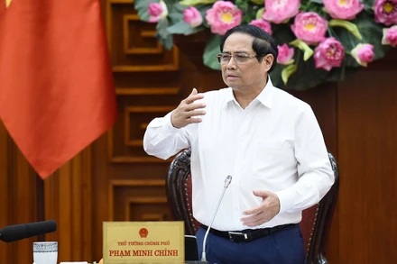 [Ảnh] Thủ tướng Phạm Minh Chính chủ trì họp xây dựng luật sửa đổi, bổ sung 7 luật trong lĩnh vực tài chính