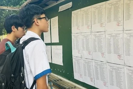 Thí sinh tham dự kỳ thi vào lớp 10 của tỉnh Thanh Hóa (Ảnh: Báo Thanh Hóa)