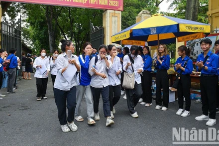 Thí sinh Hà Nội tại kỳ thi tốt nghiệp trung học phổ thông năm 2023