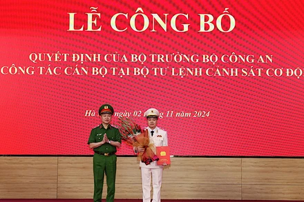 Thiếu tướng Nguyễn Ngọc Vân, Giám đốc Công an tỉnh Sơn La nhận công tác và giữ chức Tư lệnh Cảnh sát cơ động.