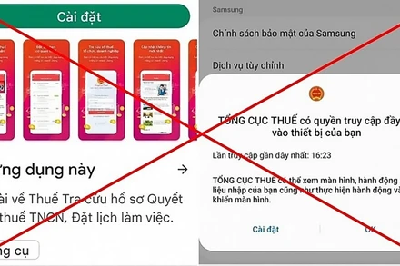 Cảnh báo người dân không tải app lạ và làm theo hướng dẫn của các đối tượng xấu. (Ảnh minh họa)