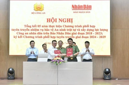 Bộ Công an và Báo Nhân Dân ký kết Chương trình phối hợp tuyên truyền giai đoạn 2024-2029.