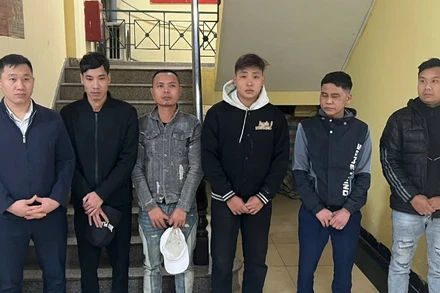 Các đối tượng liên quan tại cơ quan Công an.