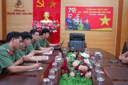 Công an thành phố Cẩm Phả triệu tập bà Đ.T.H đến làm việc.