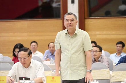 Trung tướng Tô Ân Xô trả lời một số nội dung tại buổi họp báo Chính phủ tháng 7/2023.