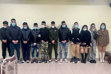 11 đối tượng dương tính với ma túy tổng hợp.