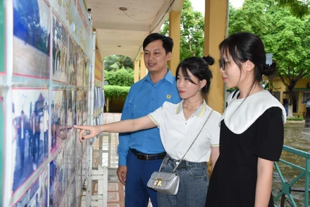 Bảng truyền thông tại Cơ sở cai nghiện ma túy Gia Minh (Hải Phòng). (Ảnh: Văn Quân)