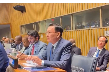 Cục trưởng Cục An ninh nội địa Phạm Ngọc Việt phát biểu tại hội nghị.