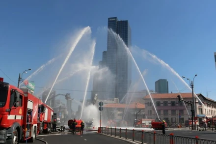 Thành phố Hồ Chí Minh tổ chức diễn tập phòng cháy, chữa cháy.