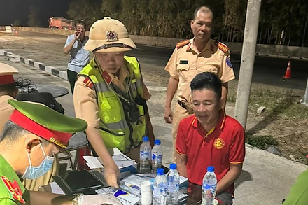 Kiểm tra, xử lý lái xe dương tính với ma túy.