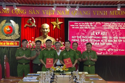 Lễ ký kết quy chế phối hợp.