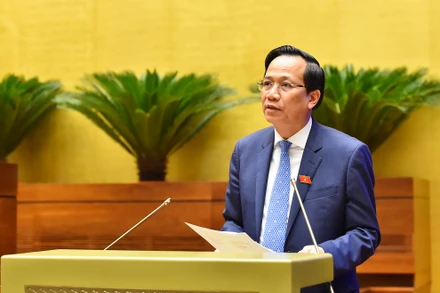 Bộ trưởng Lao động-Thương binh và Xã hội Đào Ngọc Dung. (Ảnh: Duy Linh)