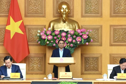 Thủ tướng Phạm Minh Chính dự và chủ trì cuộc họp.