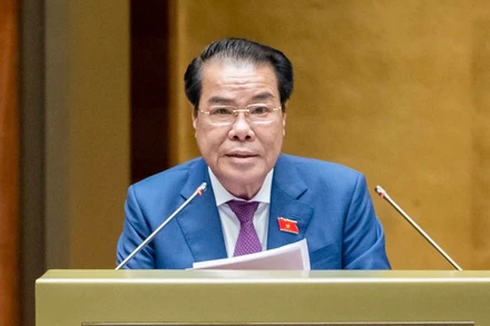 Trưởng Ban Dân nguyện thuộc Ủy ban Thường vụ Quốc hội Dương Thanh Bình. (Ảnh: DUY LINH)