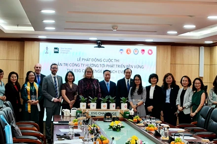 Lễ phát động cuộc thi Quản trị công ty hướng tới phát triển bền vững-ESG Challenge 2023 dành cho sinh viên.