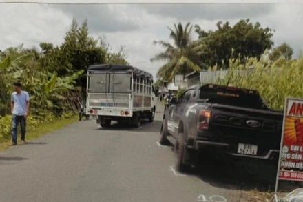 Hiện trường vụ tai nạn. (Nguồn ảnh: Bộ Công an)