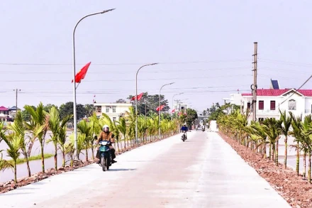Hạ tầng nông thôn hiện đại, khang trang là niềm tự hào của huyện nông thôn mới nâng cao Xuân Trường.