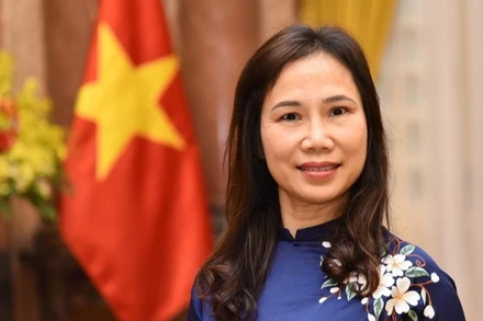 Đại sứ Việt Nam tại Sri Lanka Trịnh Thị Tâm. (Ảnh: Ngọc Thúy/PV TTXVN tại Nam Á)