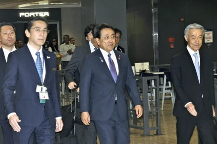 Bộ trưởng Tái thiết Kinh tế Ryosei Akazawa dẫn đầu đoàn Nhật Bản tham gia cuộc đàm phán với Mỹ. (Ảnh: Japan Times)