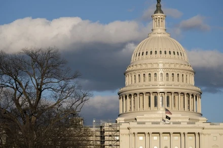 Tòa nhà Quốc hội Mỹ ở Washington, D.C (Ảnh: Tân Hoa xã)