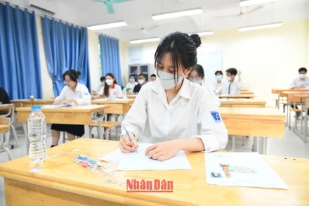 Thí sinh Kỳ thi tốt nghiệp trung học phổ thông 2022. Ảnh: THÀNH ĐẠT
