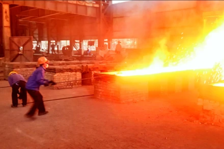 Nhà máy sản xuất perro silic Thái Nguyên vận hành ổn định.