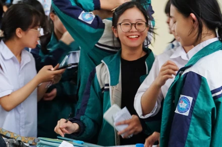 Học sinh lớp 9 trên địa bàn tham gia kỳ thi khảo sát vào Trường Trung học phổ thông Chuyên Thái Nguyên năm học 2024-2025.