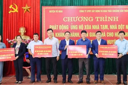 Nhiều cơ quan, đơn vị hỗ trợ Võ Nhai, huyện khó khăn nhất tỉnh xóa hết nhà tạm trong năm 2025.