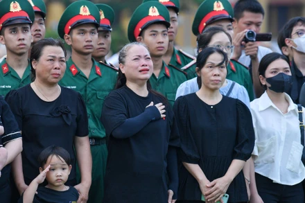 [Ảnh] Những hình ảnh xúc động tại Quốc tang Tổng Bí thư Nguyễn Phú Trọng
