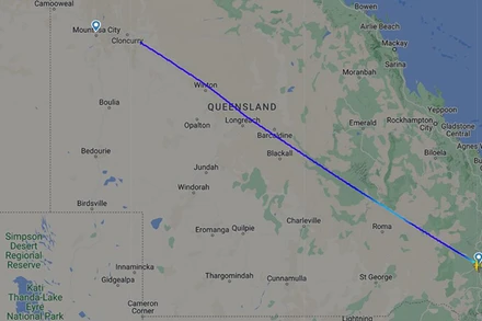 Chiếc máy bay bị nạn là máy bay được thuê theo hợp đồng để hỗ trợ ứng phó cháy rừng trong khu vực. (Nguồn: Flight Radar 24)