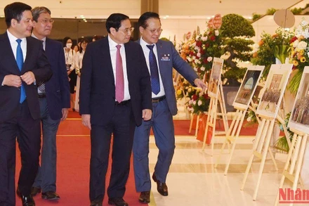 Thủ tướng Phạm Minh Chính dự lễ công bố sản phẩm đạt thương hiệu quốc gia Việt Nam năm 2022.