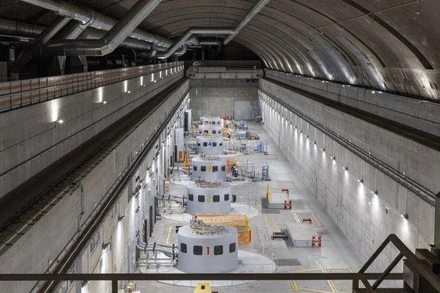 Các tuabin trong nhà máy thủy điện Nant de Drance của Thụy Sĩ. (Ảnh: Reuters)