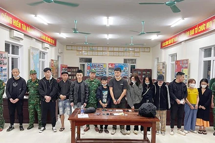 Các đối tượng liên quan trong đường dây đưa người nhập cảnh trái phép vừa bị bắt giữ.