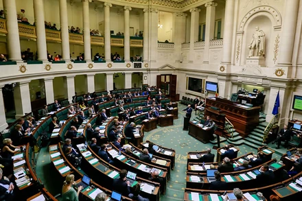 Một phiên họp quốc hội liên bang tại thủ đô Brussels, Bỉ. (Ảnh: EPA)