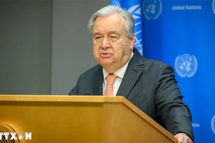 Tổng thư ký Liên hợp quốc António Guterres. (Nguồn: AFP/TTXVN)