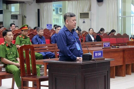 Bị cáo Ngô Văn Thụy nói lời sau cùng tại tòa sáng 28/11.