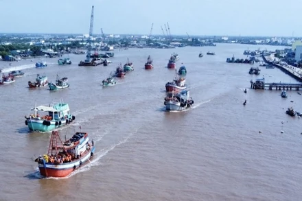 Cửa biển Gành Hào (Bạc Liêu), nơi diễn ra lễ hội Nghinh Ông.