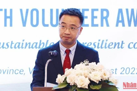 Bí thư Trung ương Đoàn Nguyễn Tường Lâm phát biểu khai mạc Diễn đàn.