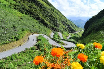 Dốc Thẩm Mã, xã Phó Bảng, Tuyên Quang. (Ảnh NGUYÊN DŨNG)