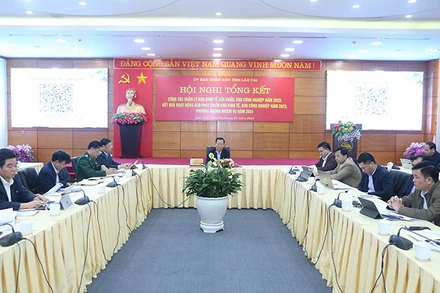 Hội nghị tổng kết ngày 4/1 tại thành phố Lào Cai.