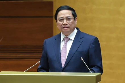 Thủ tướng Chính phủ Phạm Minh Chính truyền đạt chuyên đề: Tiếp tục đổi mới, nâng cao chất lượng chính sách xã hội, đáp ứng yêu cầu sự nghiệp xây dựng và bảo vệ Tổ quốc trong giai đoạn mới.