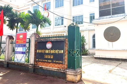 Cơ quan Ủy ban Mặt trận Tổ quốc Việt Nam tỉnh Gia Lai, nơi bà Hiền làm việc.