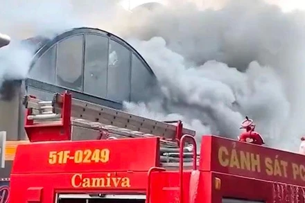 Hiện trường vụ cháy.