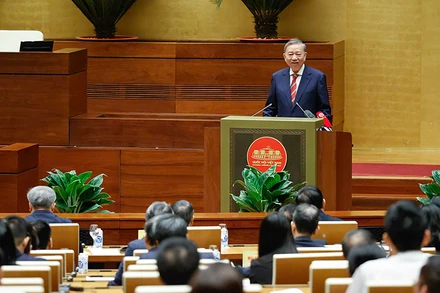 Tổng Bí thư Tô Lâm phát biểu tại Hội nghị toàn quốc quán triệt, triển khai tổng kết việc thực hiện Nghị quyết số 18 của Ban Chấp hành Trung ương Đảng khóa 12 vào ngày 1/12 vừa qua.