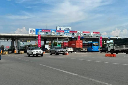Trạm thu phí Long Phước trên tuyến cao tốc Thành phố Hồ Chí Minh-Long Thành-Dầu Giây.