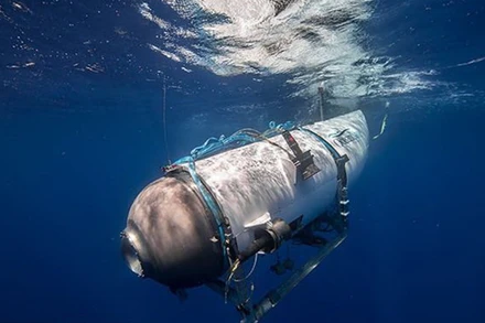 Tàu lặn Titan thuộc sở hữu của công ty Ocean Gate. (Ảnh: AFP/TTXVN)