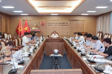 Ban Chỉ đạo xây dựng Luật Nhà giáo họp phiên đầu tiên. (Ảnh: Bộ Giáo dục và Đào tạo)