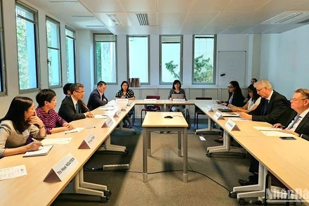 Thứ trưởng Võ Thành Hưng đánh giá cao quan hệ hợp tác hiệu quả giữa Việt Nam và OECD trong nhiều năm qua. (Ảnh: MINH DUY)