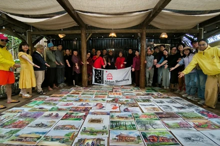 Những tác phẩm ký họa trong hành trình khám phá vùng cao A Lưới ( Thừa Thiên Huế). 