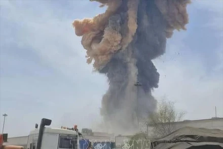 Nổ lớn tại cảng của Iran: Ít nhất 195 người bị thương. (Ảnh: TTXVN)